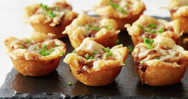 French Onion Mini Crescent Cups