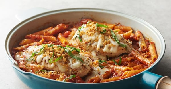 Skillet Chicken Parmesan for Two