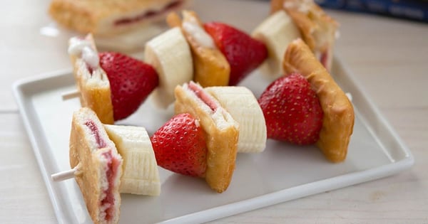 Fruit and Pastry Breakfast Kabobs