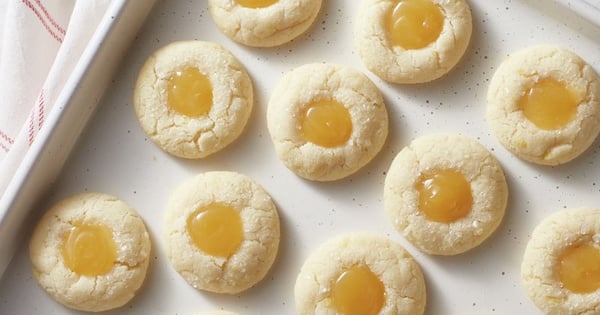 Easy Lemon Thumbprint Cookies