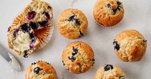 Banana-Blueberry Muffins