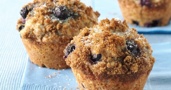 Whole Wheat-Blueberry Muffins