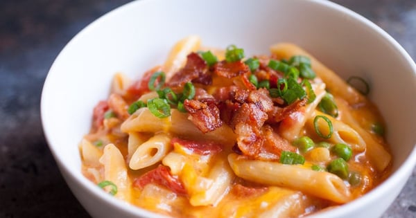 One-Pot Bacon Cheddar Penne
