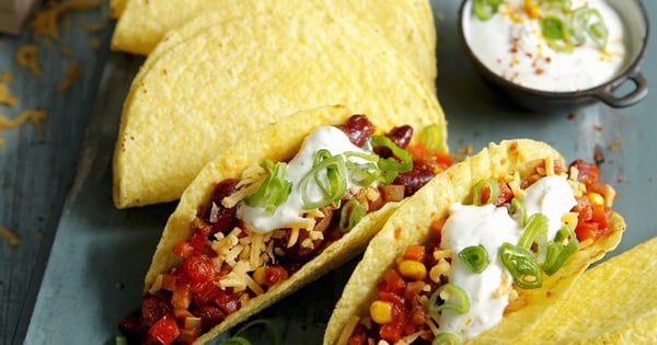 Corn and Kidney Bean Tacos
