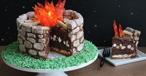 Fire Pit S’mores Cake