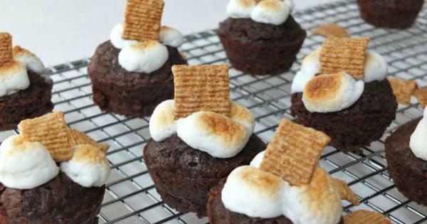 S’mores Brownie Bites