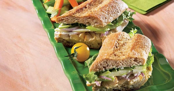 Chicken and apple sandwich