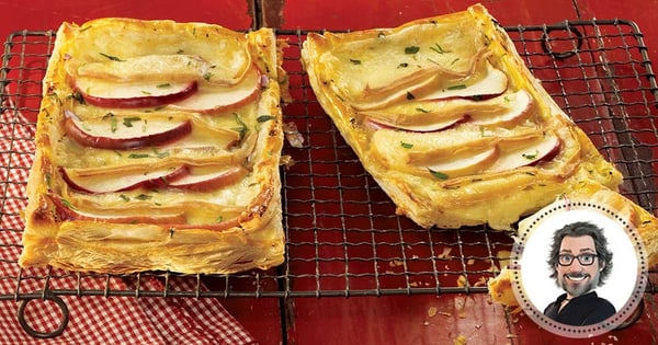 Apple and Oka puff pastry