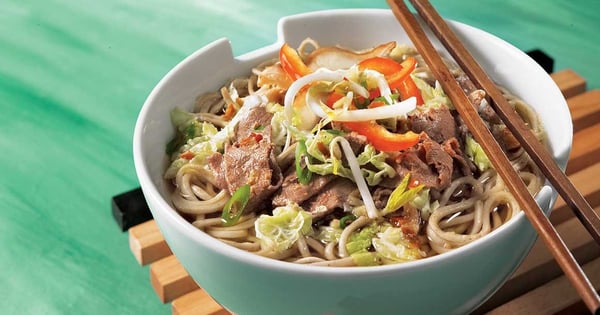 Miso soup with noodles