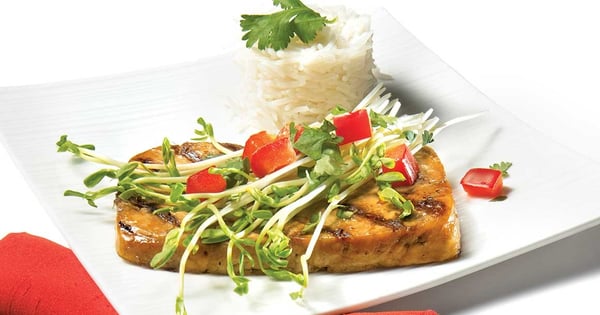 Barbecued Asian-style tofu