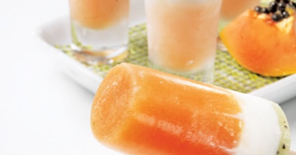 Trio of Frozen Papaya Pops