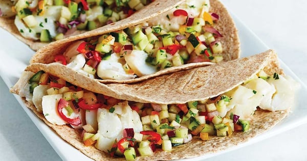 Fish tacos and summertime salsa