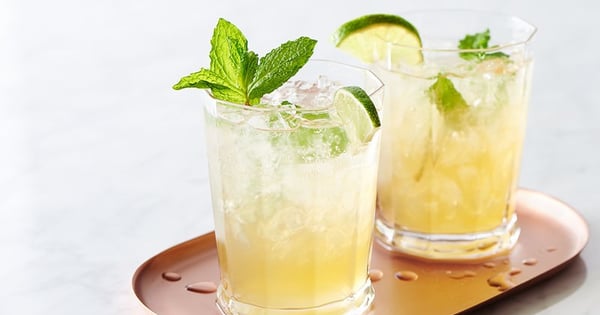Sparkling Mint-Lime Iced Tea