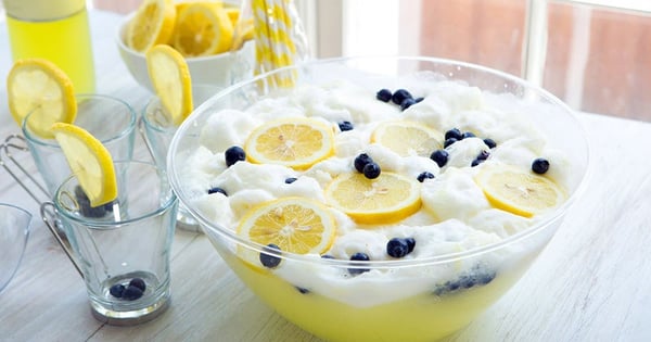 Blueberry Limoncello Sherbet Punch
