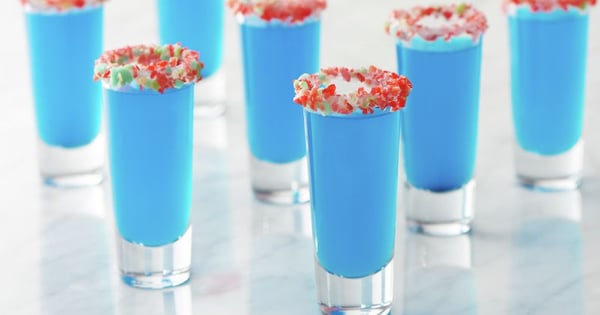 Blue Kamikaze Shots