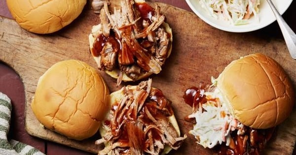 Instant Pot Barbecue Pulled Pork Sandwiches
