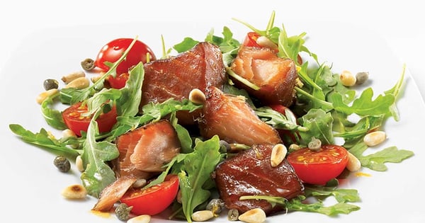 Hot Smoked Salmon Salad
