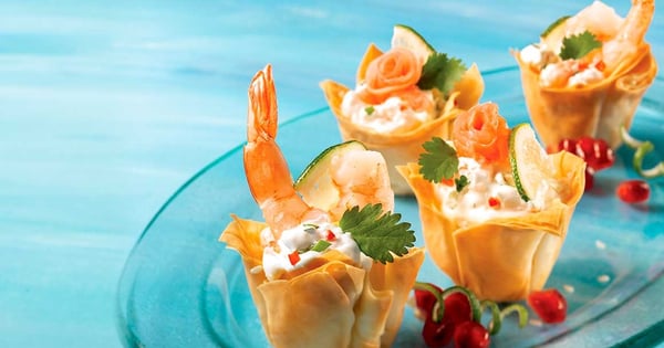 Shrimp and cream cups