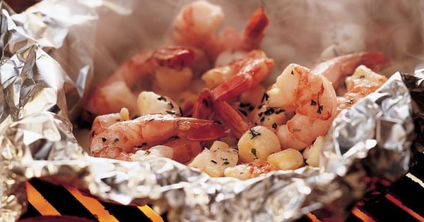 Grilled Herbed Seafood Foil Packs