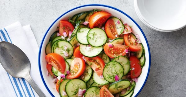 Dilled Cucumber and Tomato Salad