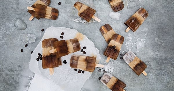 Caramel Coffee Popsicles