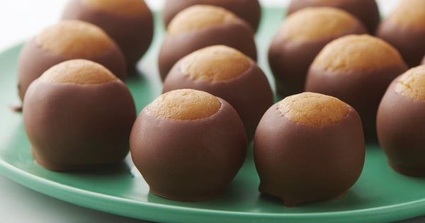 Peanut Butter Cake Ball Buckeyes