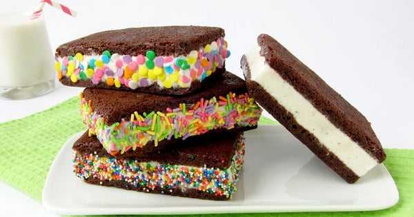 Brownie Ice Cream Sandwiches