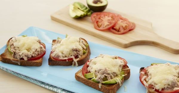 Creamy Avocado Tuna Melts