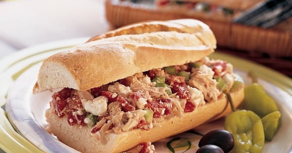 Greek-Style Tuna Salad Sandwiches
