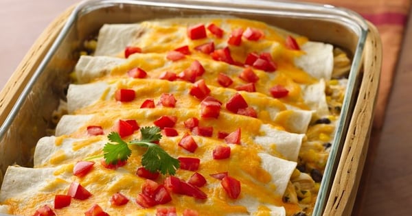 Creamy Chicken Chile Enchiladas