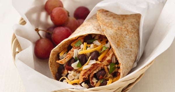 Skinny Chicken and Black Bean Burritos