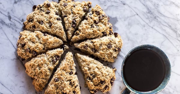 Mexican Chocolate Chip-Oatmeal Scones