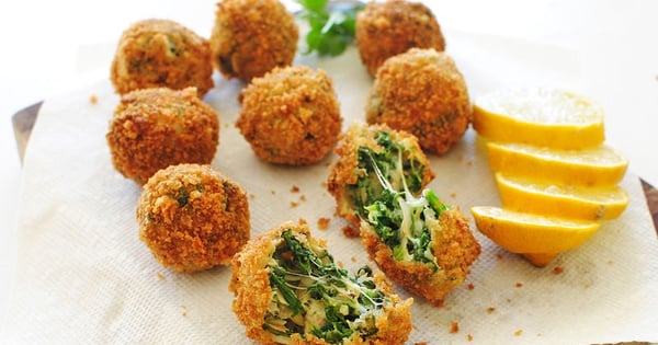 Fried Spinach and Artichoke Dip Balls