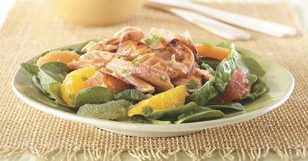 Honey and Citrus Glazed Salmon Salad