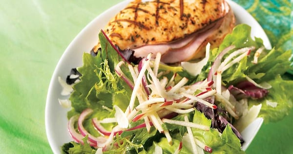 Apple and asian pear spring salad