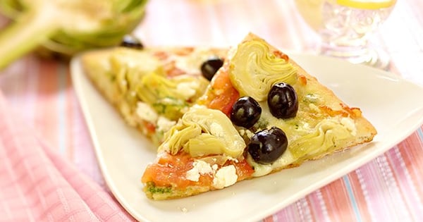 Artichoke and Goat Cheese Pizza