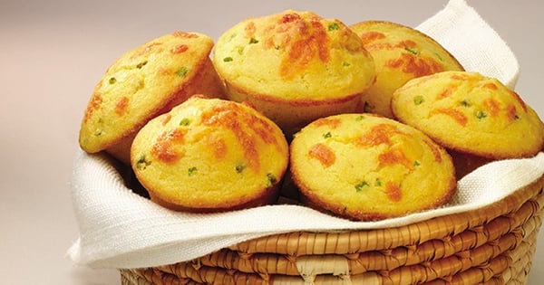 Cheesy Santa Fe Corn Muffins