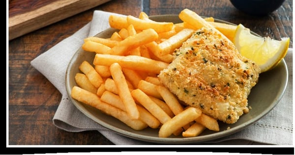 Baked Fish ‘n’ Extra Crispy Chips