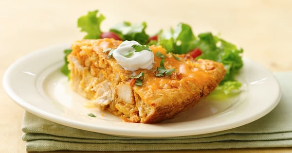 Impossibly Easy Chicken Taco Pie