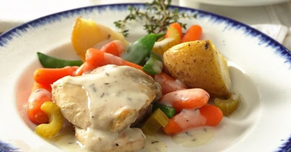 Slow Cooker Creamy Herbed Chicken Stew