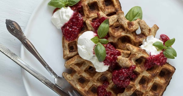 Lemon Ricotta All-Bran* Cereal Waffles