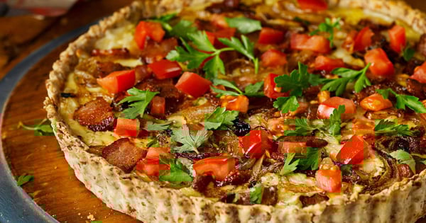 Onion, Bacon and Swiss Tart