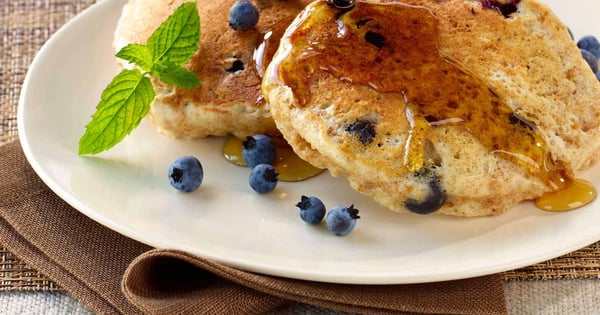 Blueberry Bran Pancakes