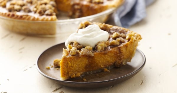 Gluten Free Maple Walnut Pumpkin Pie