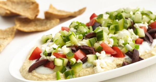 Healthified Greek Layered Dip