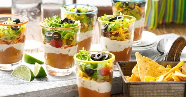 Individual Seven Layer Dip