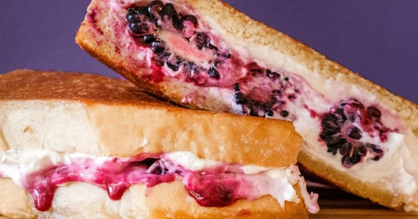 Blackberry & Goat Cheese Grilled Cheese