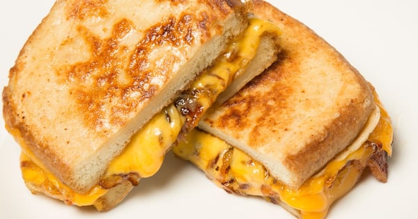 Caramelized Onion & Bacon Grilled Cheese