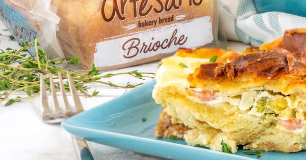 Ham & Cheese Brioche Casserole