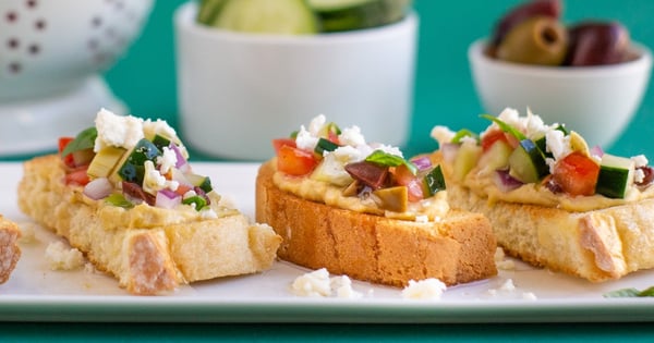 Mediterranean Bruschetta Bites